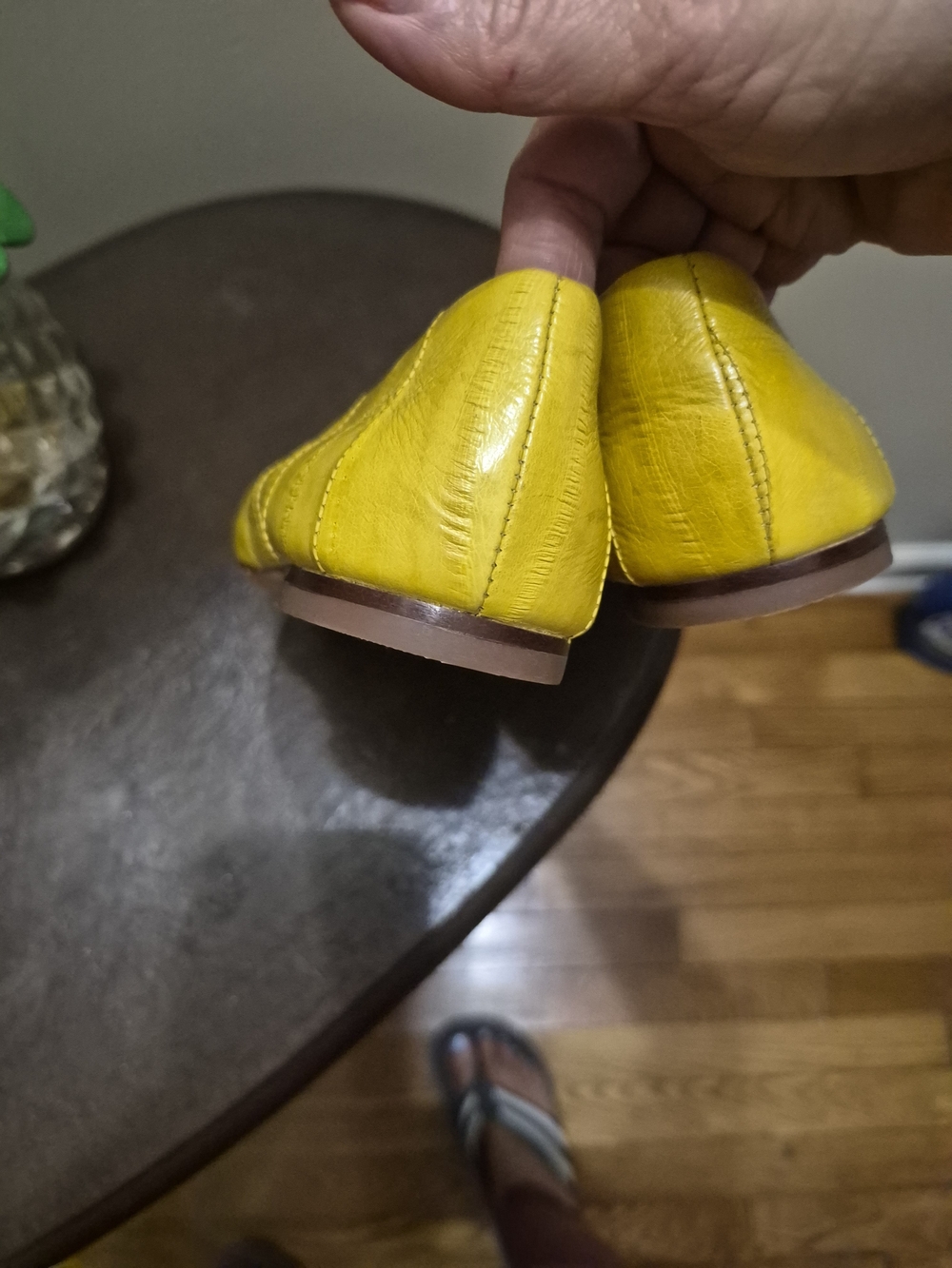 Tory Burch Yellow Leather Ballet Flats - Picture 5 of 5
